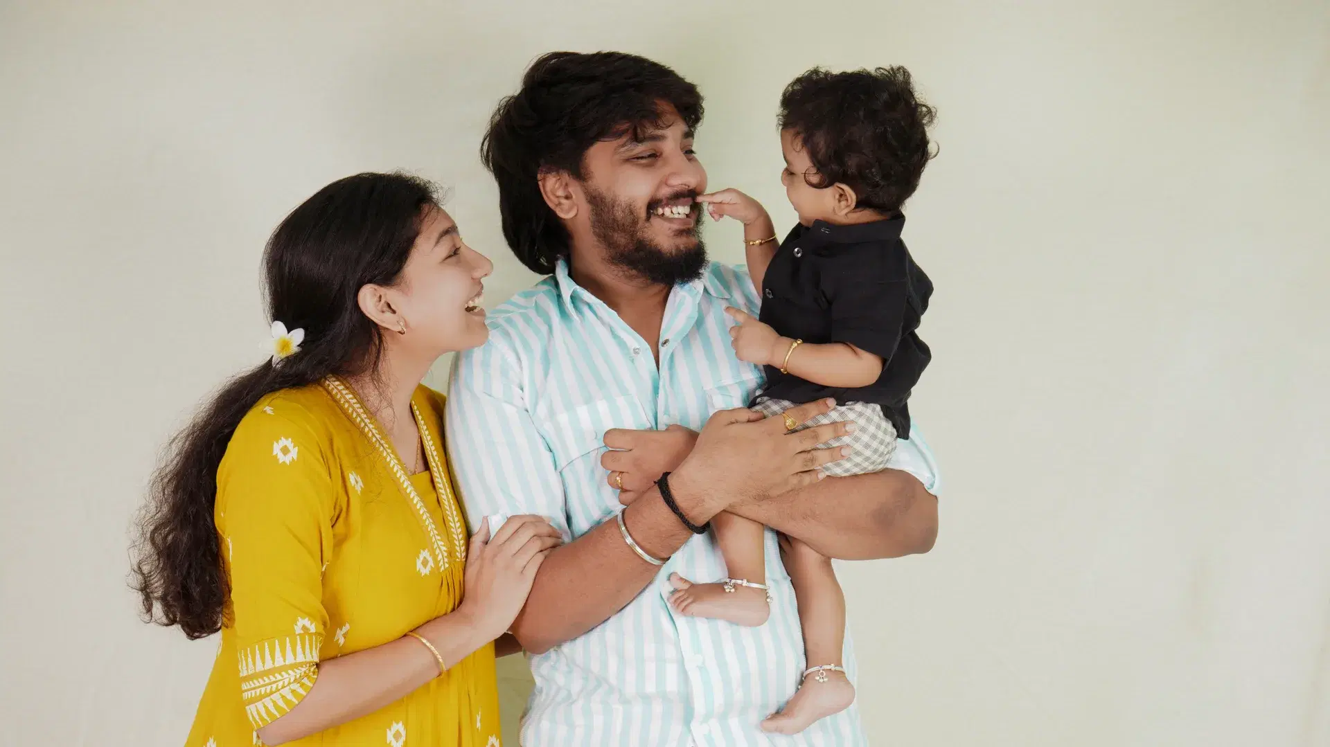Family with newborn